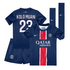 Paris Saint-Germain Randal Kolo Muani #23 Hjemmedraktsett Barn 2024-25 Kortermet (+ korte bukser)